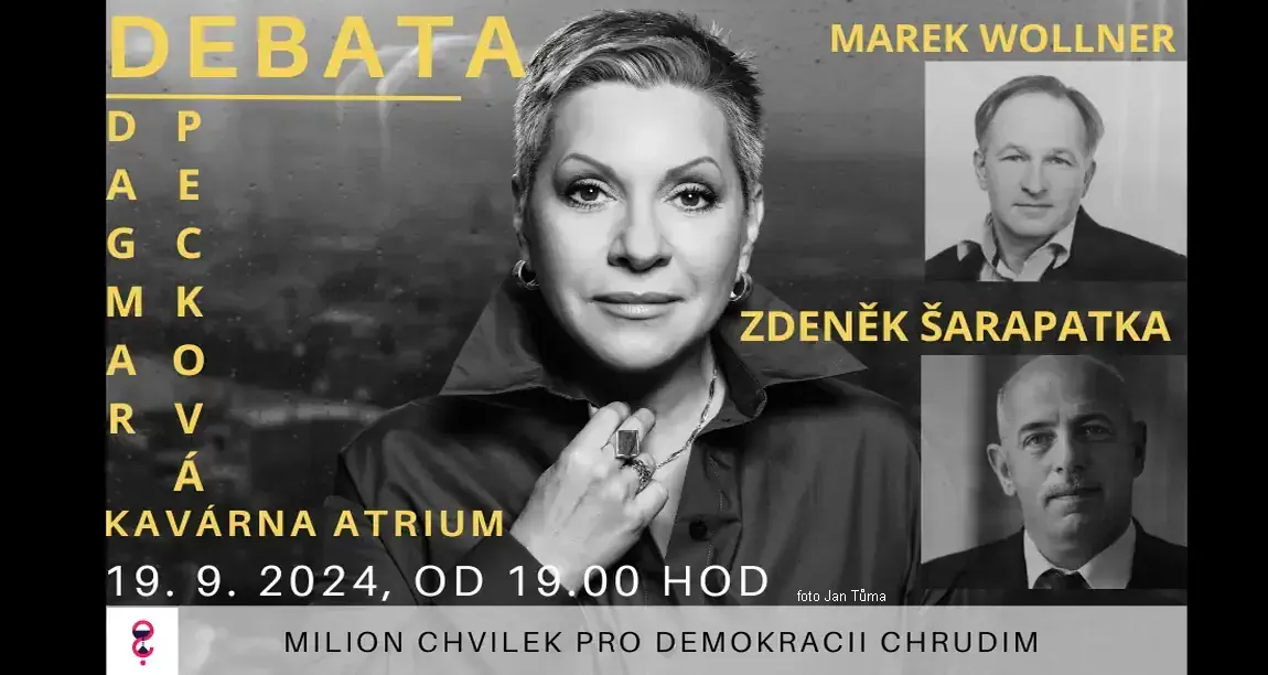 19. 9. – beseda: Dagmar Pecková + Marek Wollner + Zdeněk Šarapatka